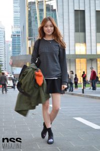 Phong cách thời trang của Lee Sung Kyung trưởng thành theo năm tháng, từ hình ảnh cô nữ sinh tinh nghịch năm 2014… (Ảnh: NSS Magazine)